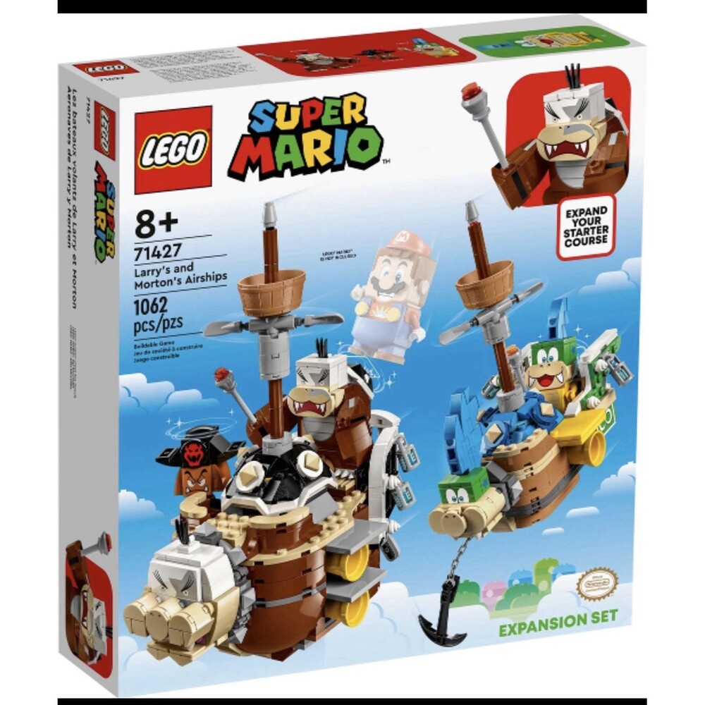 LEGO 71427 Super Mario Larry's and Morton's Airships Expansion Set Open